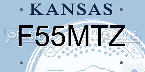 F55MTZ Kansas License Plate