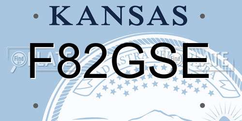 F82GSE Kansas License Plate