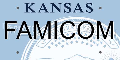 FAMICOM Kansas License Plate