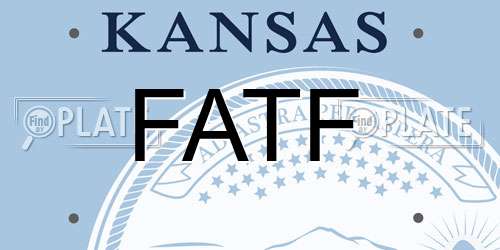 FATF Kansas License Plate
