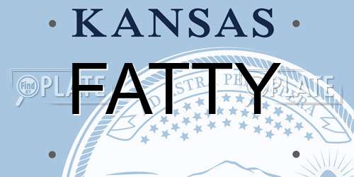FATTY Kansas License Plate