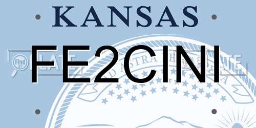 FE2CINI Kansas License Plate