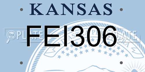 FEI306 Kansas License Plate