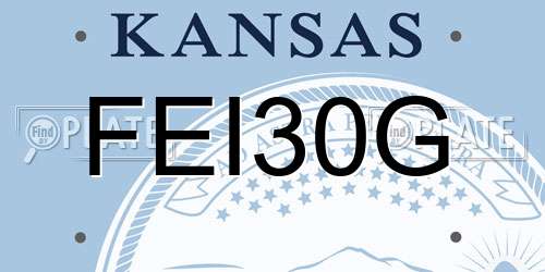 FEI30G Kansas License Plate