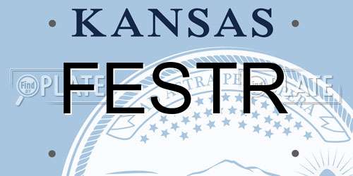 FESTR Kansas License Plate