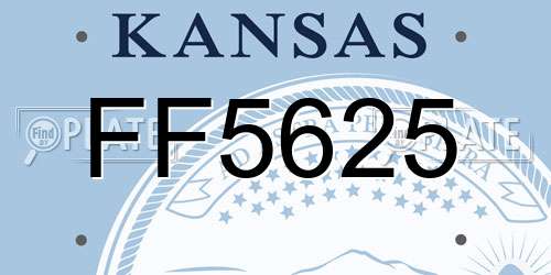 FF5625 Kansas License Plate