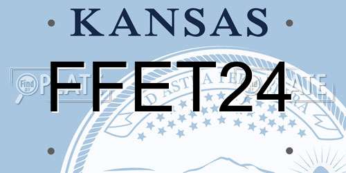 FFET24 Kansas License Plate