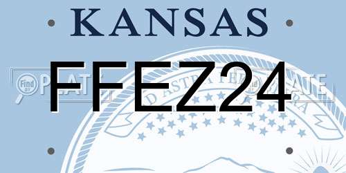 FFEZ24 Kansas License Plate