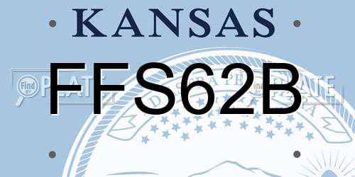 FFS62B Kansas License Plate