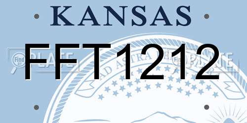 FFT1212 Kansas License Plate