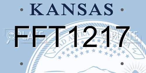 FFT1217 Kansas License Plate