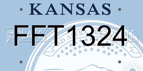 FFT1324 Kansas License Plate