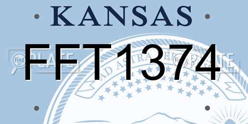 FFT1374 Kansas License Plate