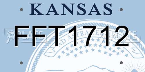 FFT1712 Kansas License Plate
