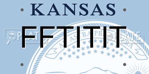 FFTITIT Kansas License Plate