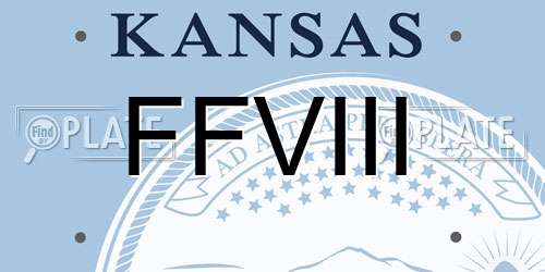FFVIII Kansas License Plate