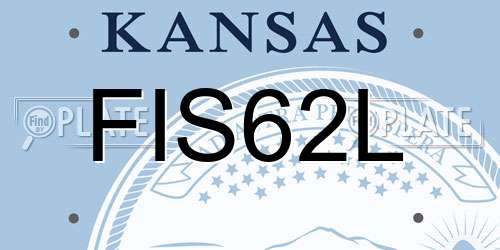 FIS62L Kansas License Plate