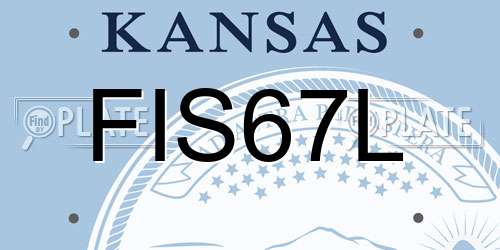 FIS67L Kansas License Plate