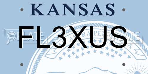 FL3XUS Kansas License Plate