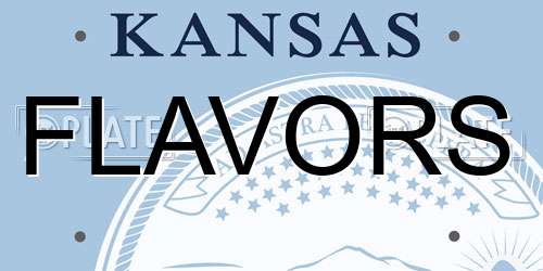 FLAVORS Kansas License Plate