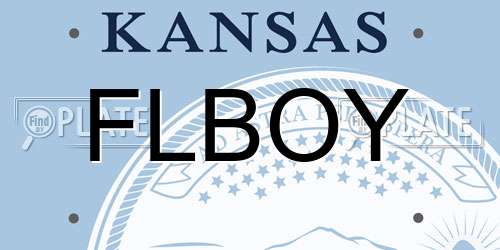 FLBOY Kansas License Plate