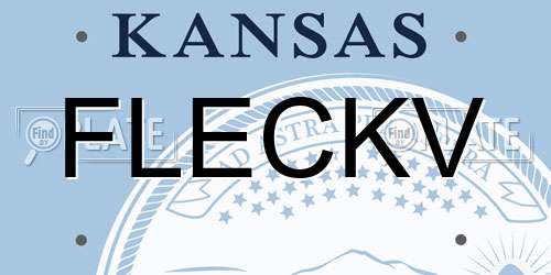 FLECKV Kansas License Plate