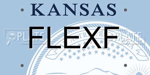 FLEXF Kansas License Plate