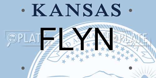 FLYN Kansas License Plate