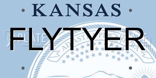 FLYTYER Kansas License Plate