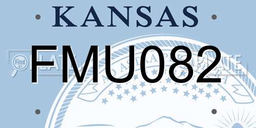 FMU082 Kansas License Plate