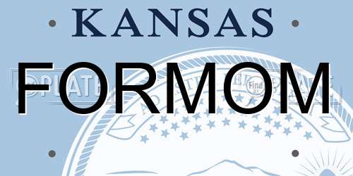 FORMOM Kansas License Plate