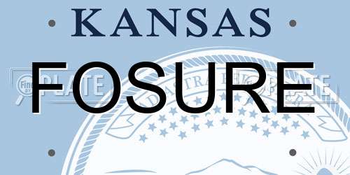 FOSURE Kansas License Plate