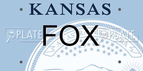 FOX Kansas License Plate