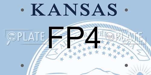 FP4 Kansas License Plate