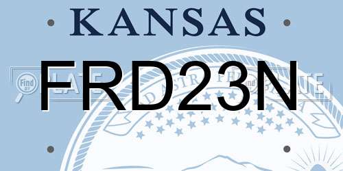 FRD23N Kansas License Plate