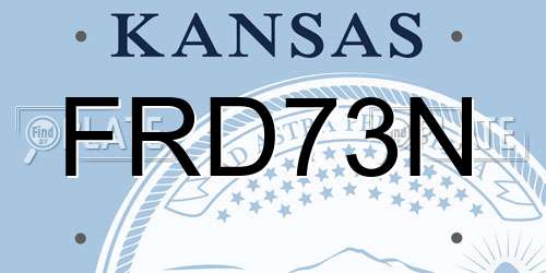 FRD73N Kansas License Plate