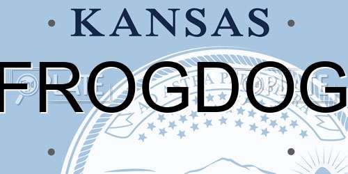 FROGDOG Kansas License Plate