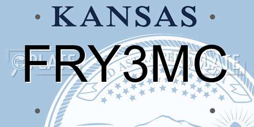FRY3MC Kansas License Plate