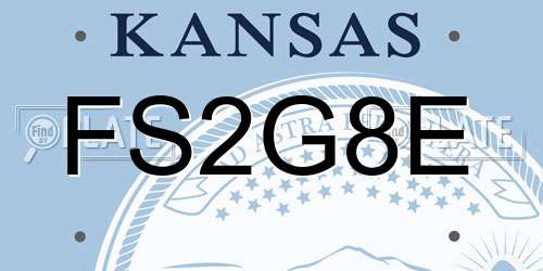 FS2G8E Kansas License Plate