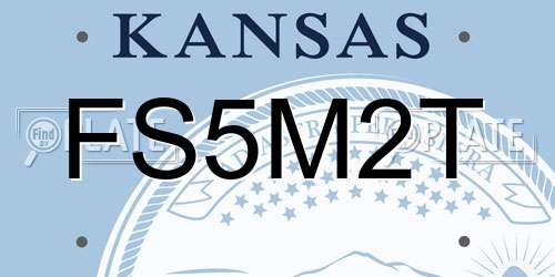 FS5M2T Kansas License Plate