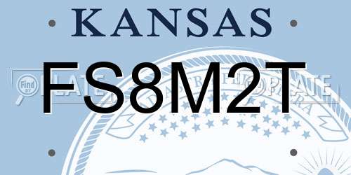 FS8M2T Kansas License Plate