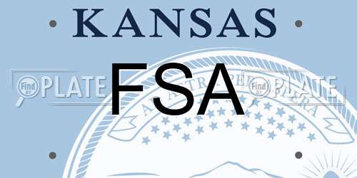 FSA Kansas License Plate