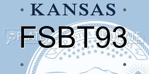 FSBT93 Kansas License Plate
