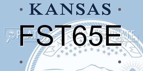 FST65E Kansas License Plate