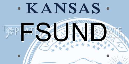 FSUND Kansas License Plate