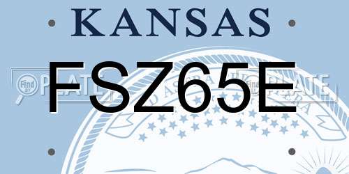 FSZ65E Kansas License Plate