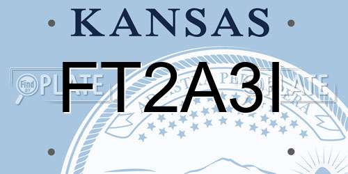 FT2A3I Kansas License Plate