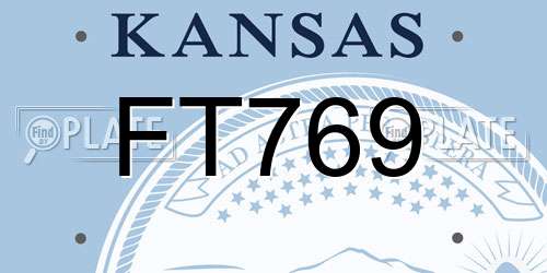 FT769 Kansas License Plate