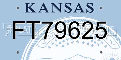 FT79625 Kansas License Plate