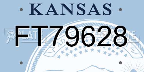 FT79628 Kansas License Plate